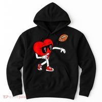 Heart American Football Valentines Day Hoodie thumb 0