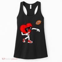 Heart American Football Valentines Day Women's Tank Top thumb 0