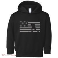 Hockey American Flag Hockey Toddler Hoodie thumb 0