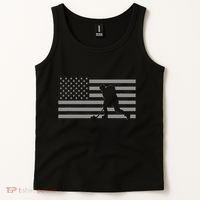 Hockey American Flag Hockey Tank Top thumb 2