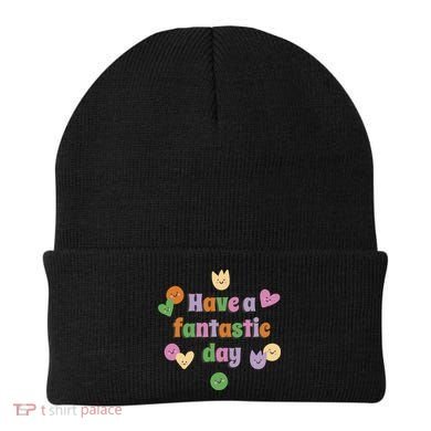Have A Fantastic Day Smiley Beanie