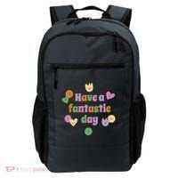 Have A Fantastic Day Smiley Backpack thumb 0