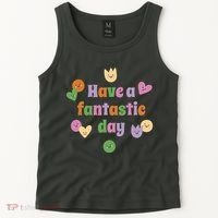 Have A Fantastic Day Smiley Tank Top thumb 2