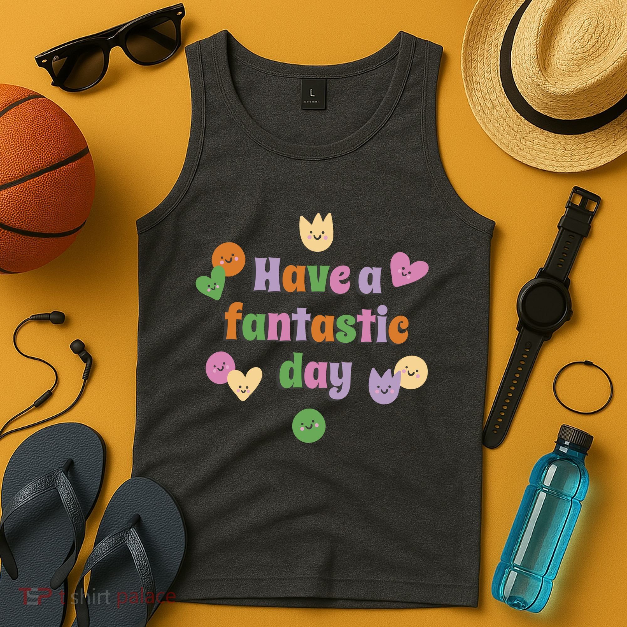 Have A Fantastic Day Smiley Tank Top