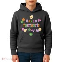 Have A Fantastic Day Smiley Kids Hoodie thumb 4