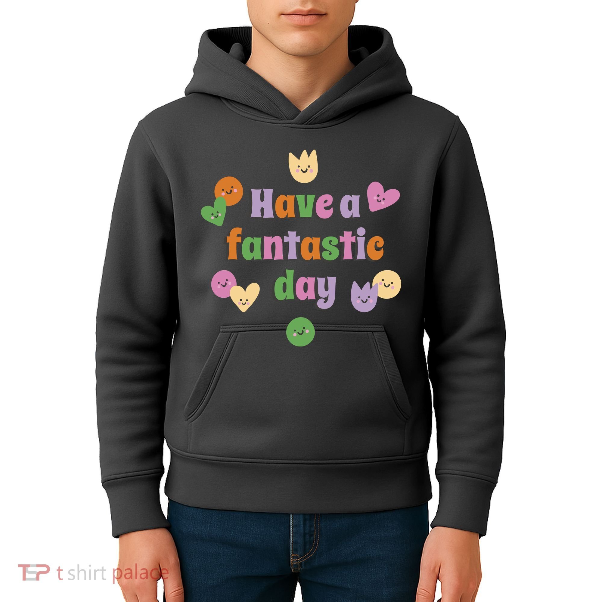 Have A Fantastic Day Smiley Kids Hoodie