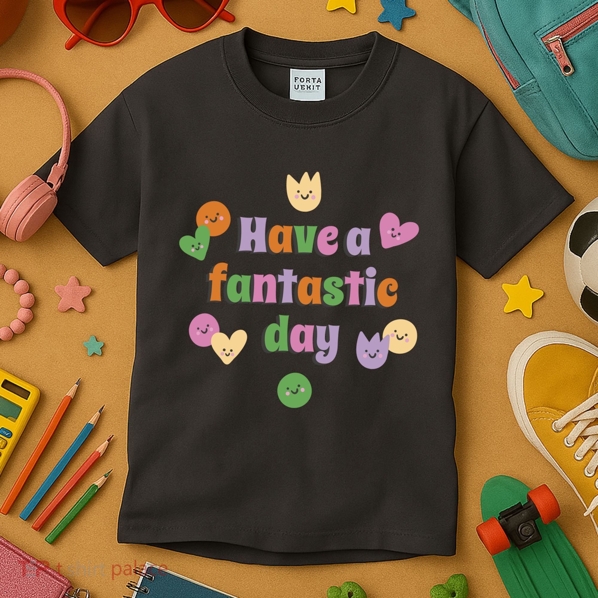 Have A Fantastic Day Smiley Kids T-Shirt