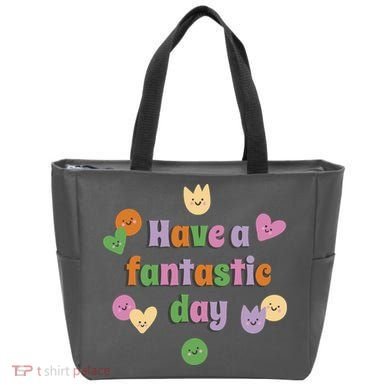 Have A Fantastic Day Smiley Tote Bag