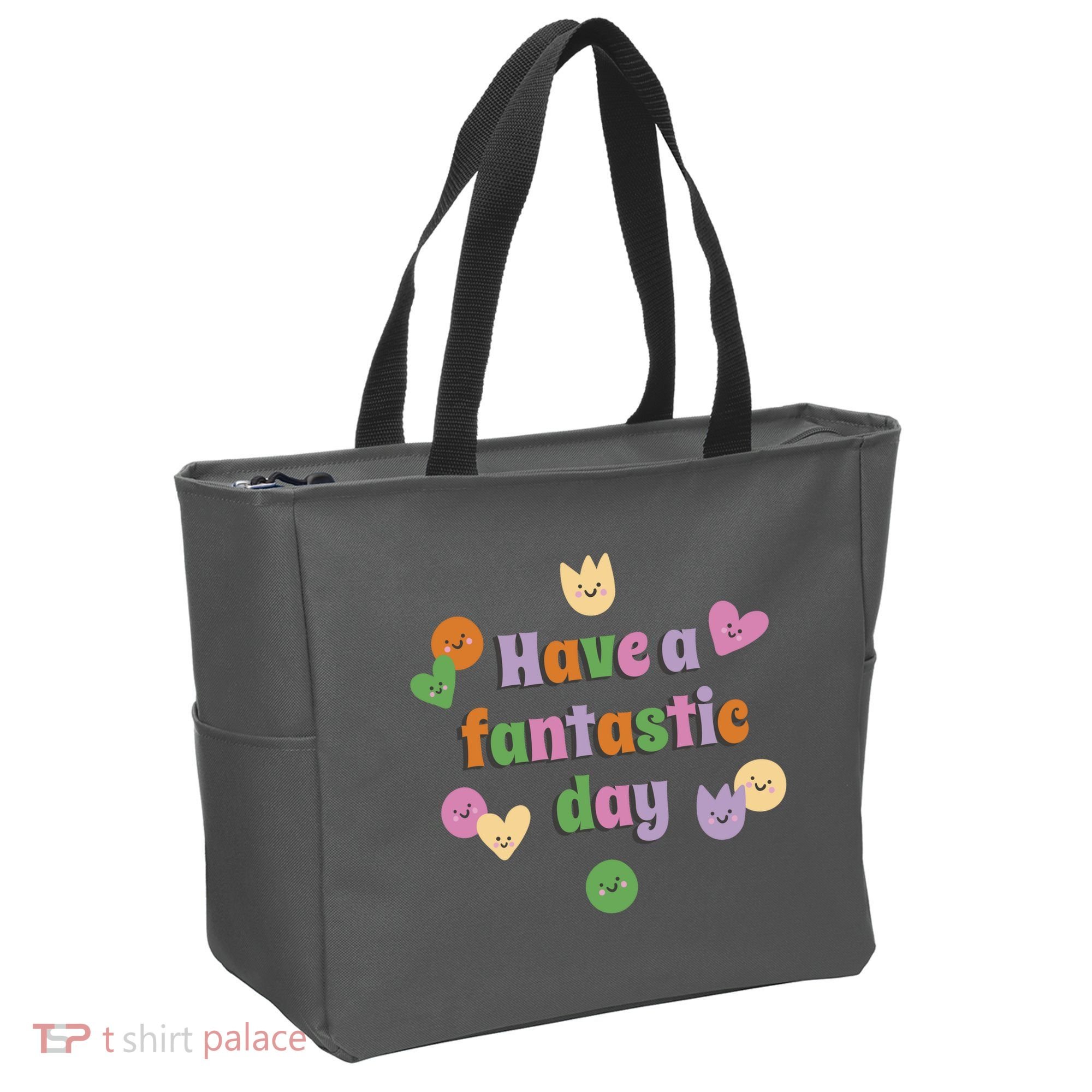 Have A Fantastic Day Smiley Tote Bag