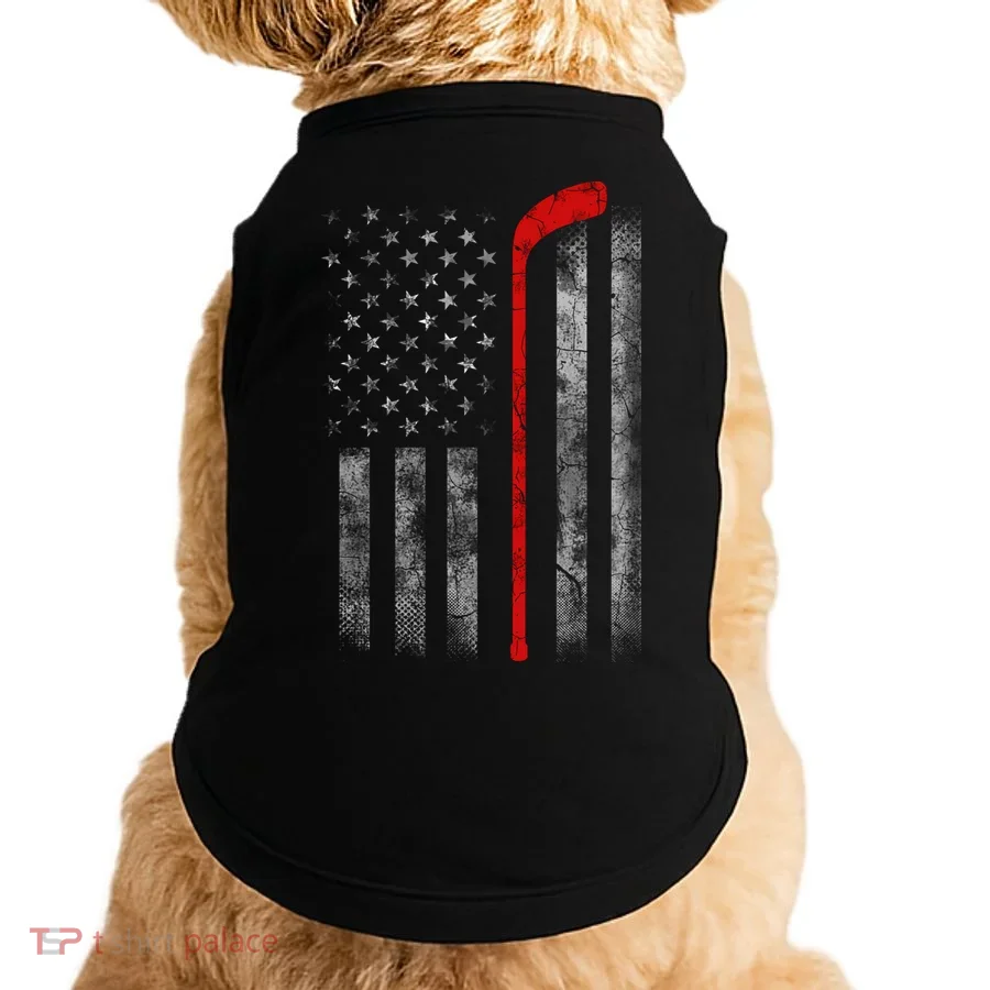 Hockey American Flag Doggie Tank