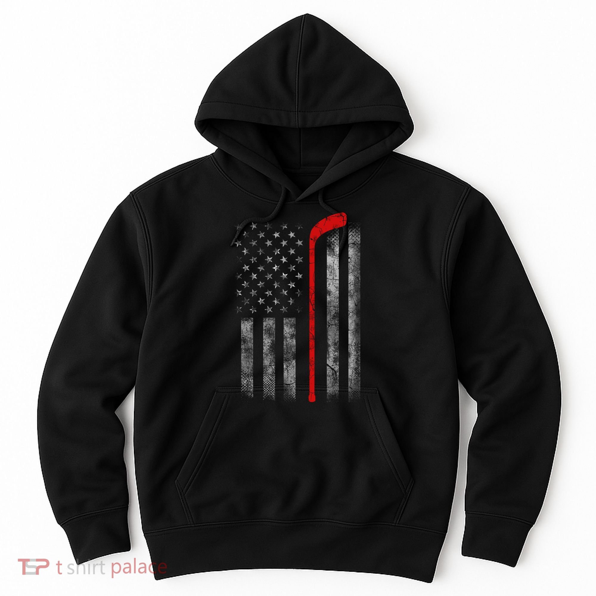 Hockey American Flag Hoodie