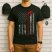 Hockey American Flag T-Shirt thumb 6