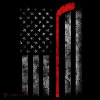 Hockey American Flag T-Shirt thumb 7