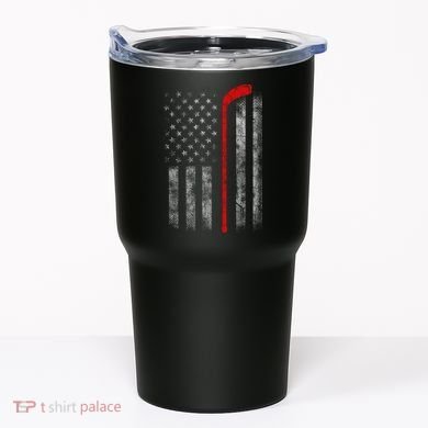 Hockey American Flag Tumbler
