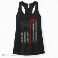 Hockey American Flag Women's Tank Top thumb 0