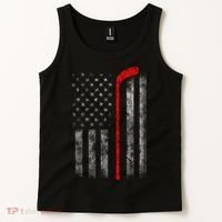 Hockey American Flag Tank Top thumb 2