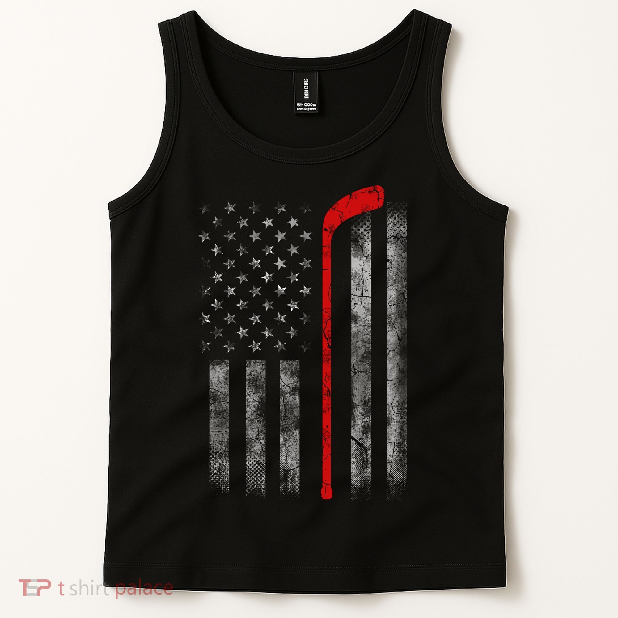 Hockey American Flag Tank Top