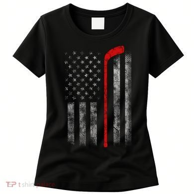 Hockey American Flag Women's T-Shirt