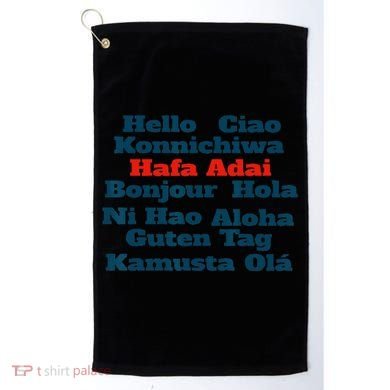 Hafa Adai Greetings from Guam v1 Golf Towel