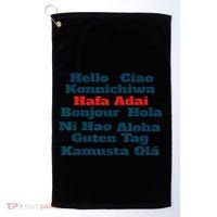 Hafa Adai Greetings from Guam v1 Golf Towel thumb 0