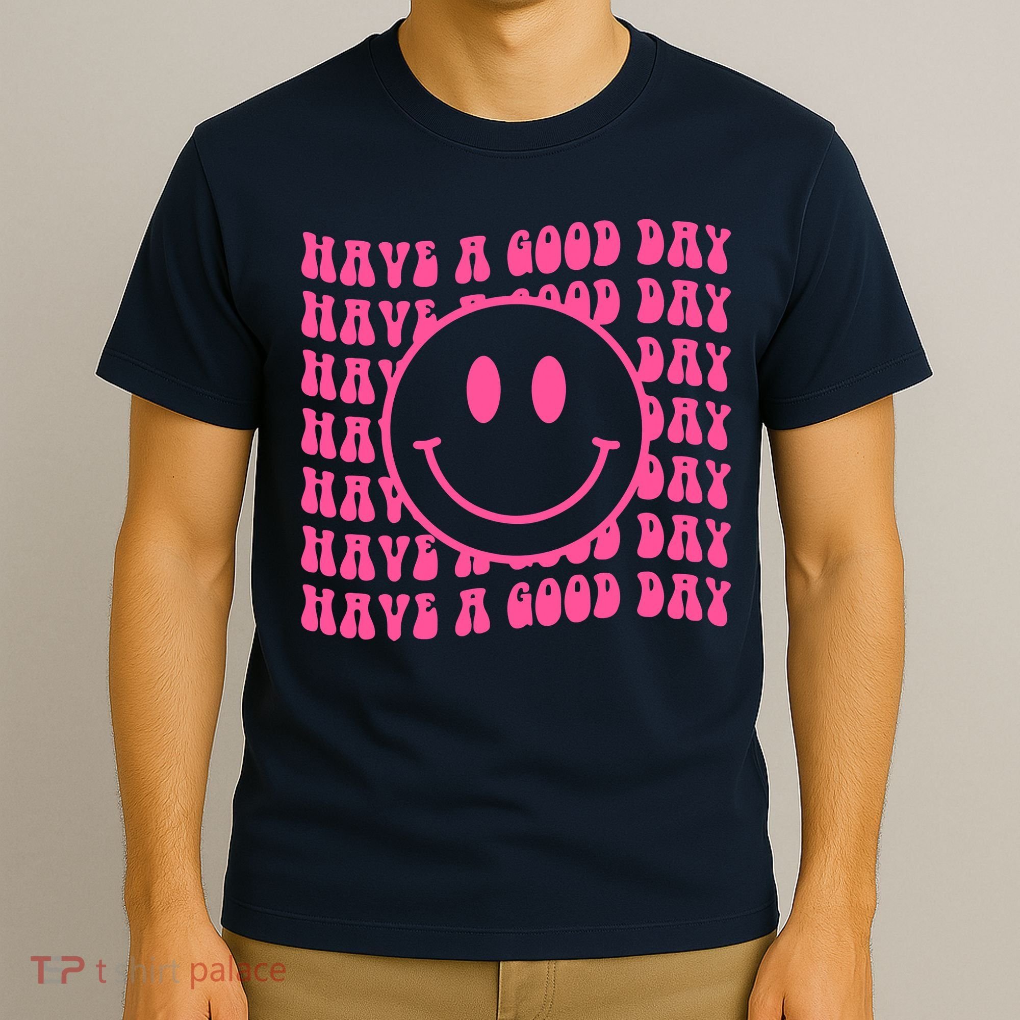 Have A Good Day Retro Smile Face Happy Face Preppy Aesthetic T-Shirt
