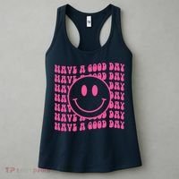 Have A Good Day Retro Smile Face Happy Face Preppy Aesthetic Women's Tank Top thumb 3