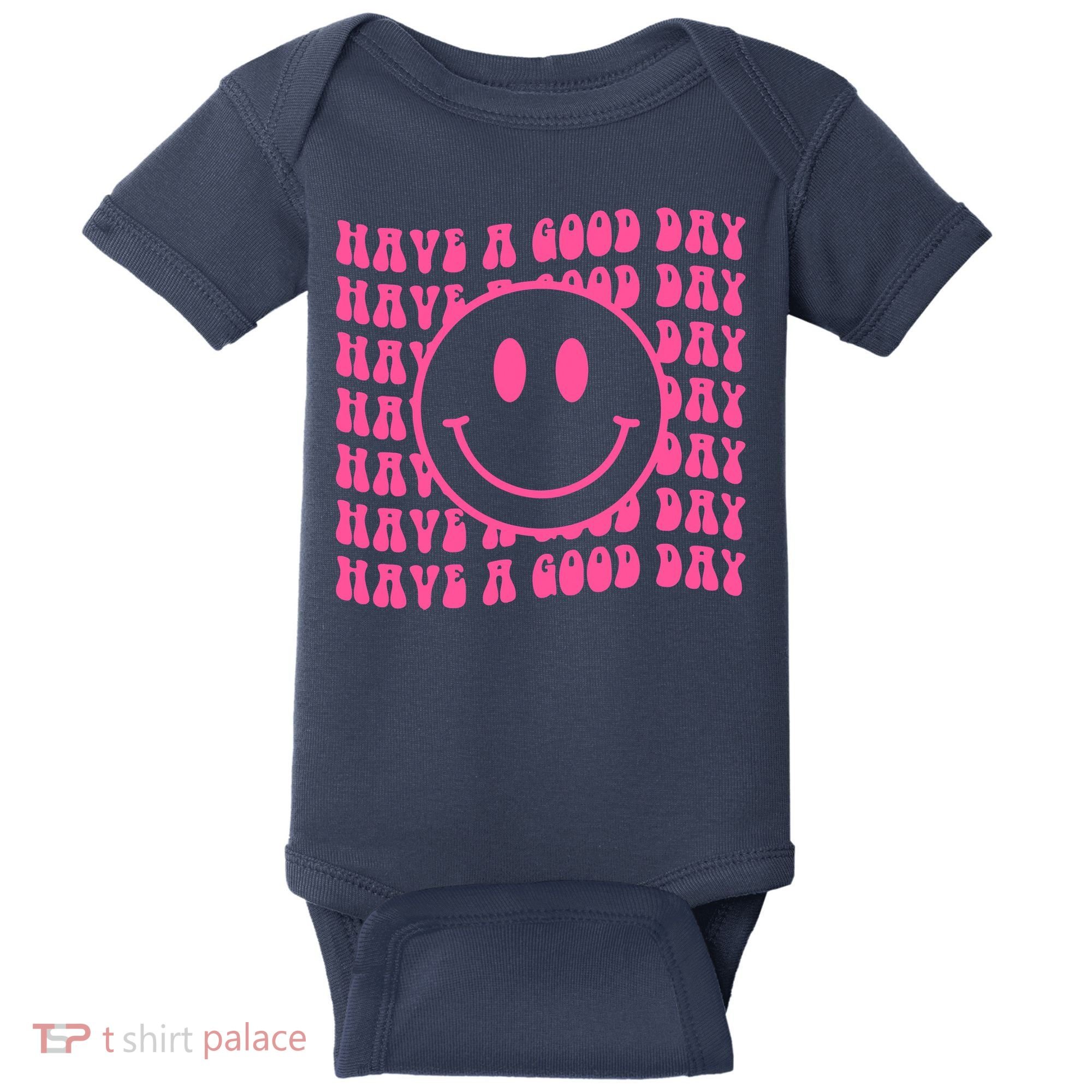 Have A Good Day Retro Smile Face Happy Face Preppy Aesthetic Baby Bodysuit