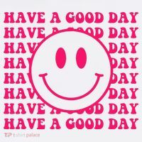 Have A Good Day Pink Smile Face Preppy Aesthetic Trendy Women's Hoodie thumb 2