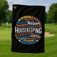 Housekeeping Appreciation Gifts Environmental Services Week Gift Golf Towel thumb 1