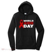 Hiv/aids Awareness Gift Red Ribbon World Aids Day Funny Gift Women's Hoodie thumb 0