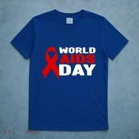 Hiv/aids Awareness Gift Red Ribbon World Aids Day Funny Gift T-Shirt thumb 5