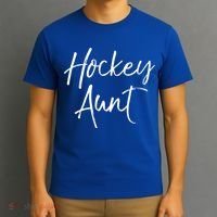 Hockey Aunt Gift Cute Hockey Auntie Sweats T-Shirt thumb 3