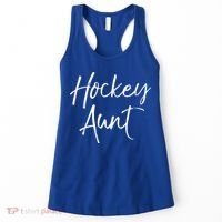 Hockey Aunt Gift Cute Hockey Auntie Sweats Women's Tank Top thumb 0
