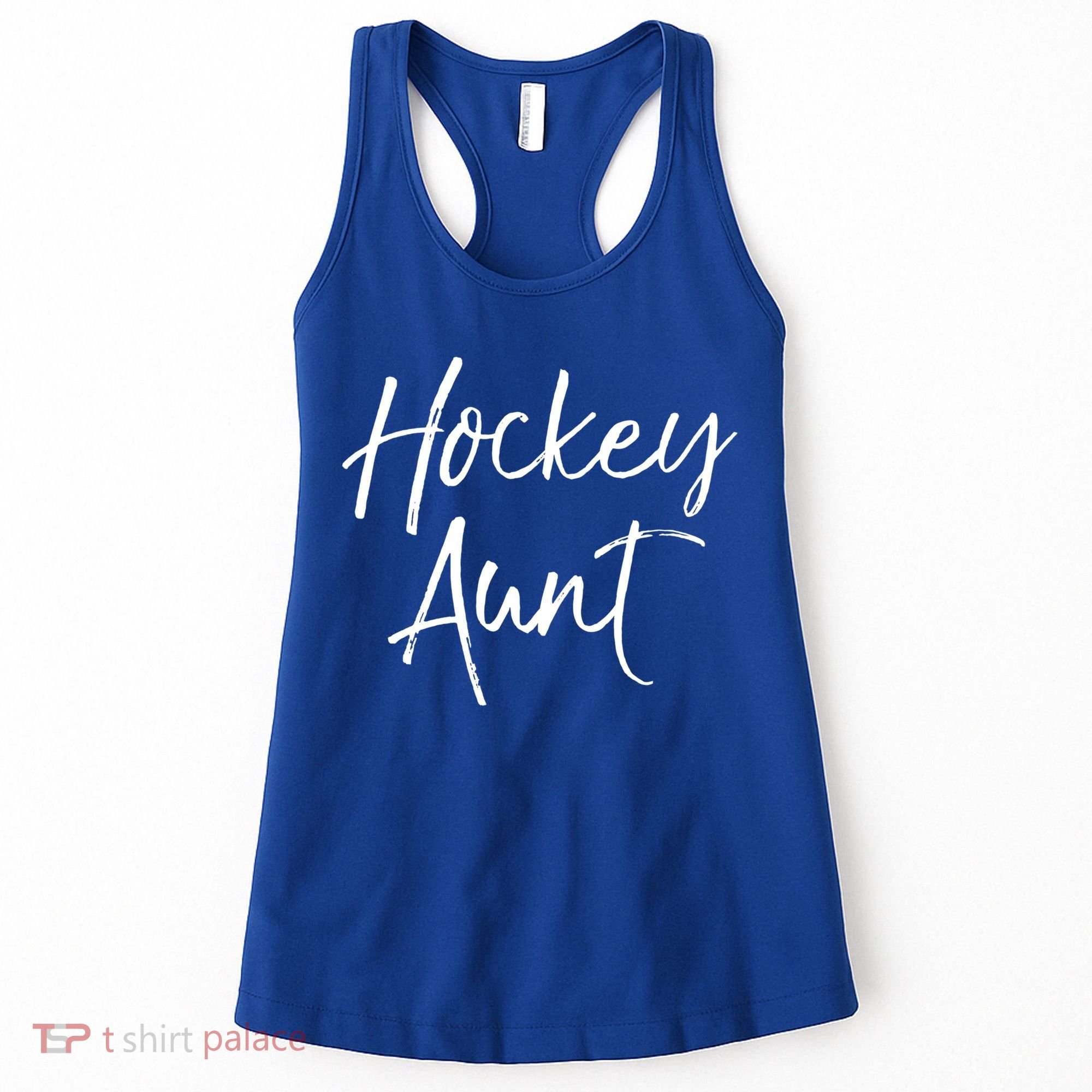 Hockey Aunt Gift Cute Hockey Auntie Sweats Women's Tank Top