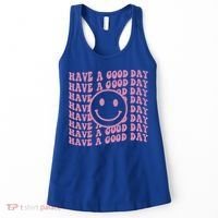 Have A Good Day Retro Smile Face Happy Face Preppy Aesthetic Gift Women's Tank Top thumb 0