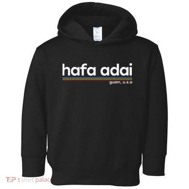 Hafa Adai Guam Usa Graphic Design Christmas Gift Drk Toddler Hoodie
