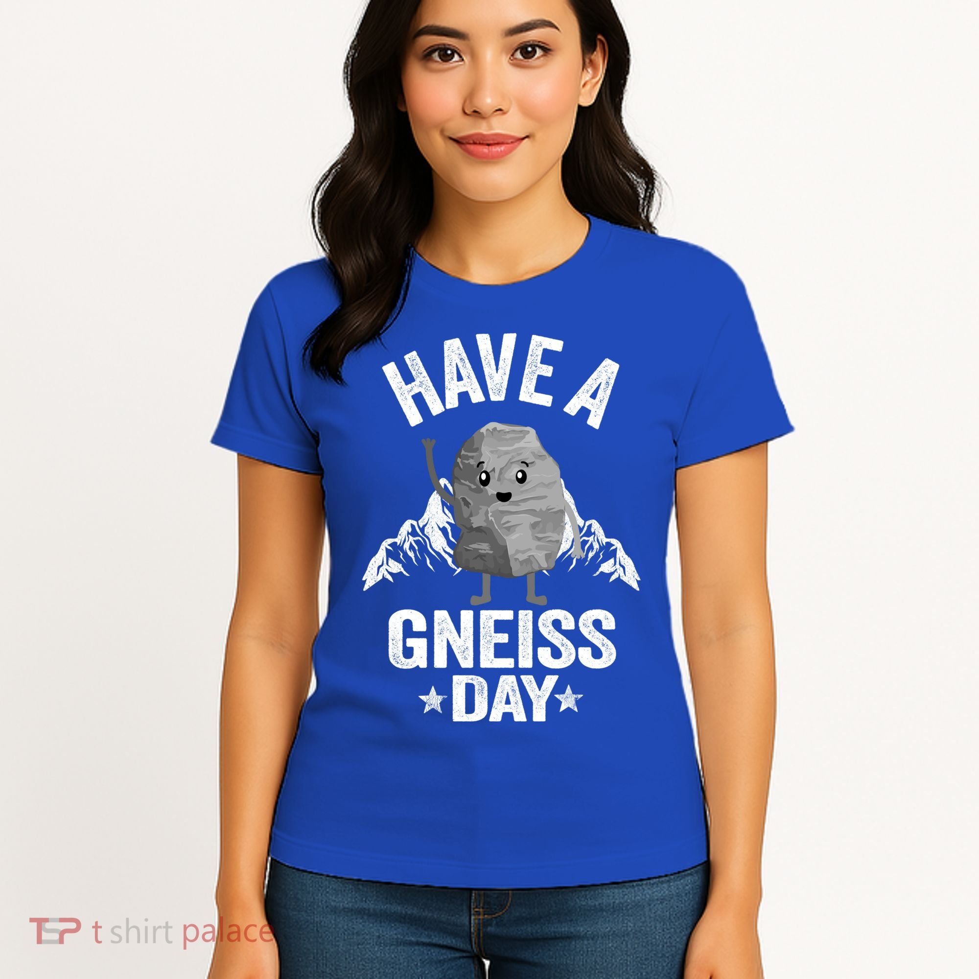 Have A Gneiss Day Geology Pun Rock Collector Geologist Cute Gift Women's T-Shirt