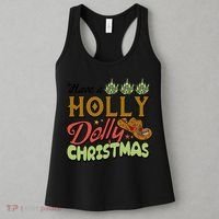 Have A Holly Dolly Christmas Funny Xmas Gift Women's Tank Top thumb 3