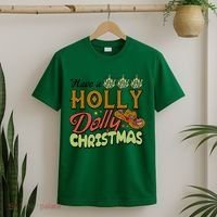 Have A Holly Dolly Christmas Funny Xmas Gift T-Shirt thumb 2