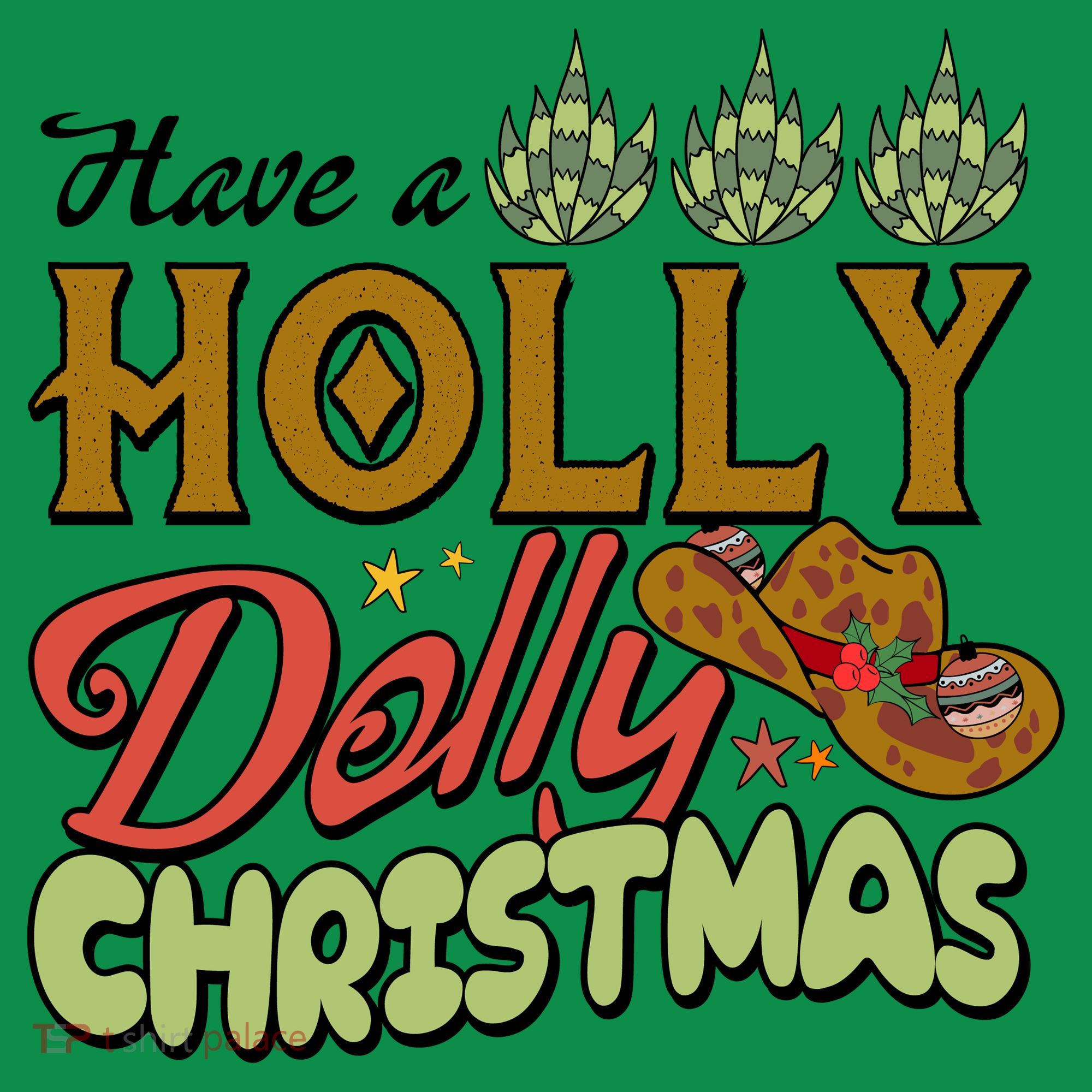 Have A Holly Dolly Christmas Funny Xmas Gift Baby Bodysuit