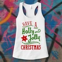 Have A Holly Jolly Christmas Women's Tank Top thumb 3