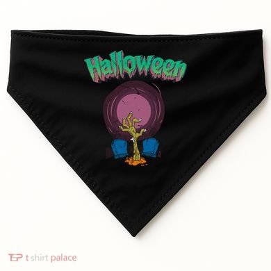 Halloween Alive Hand USA-Made Doggie Bandana