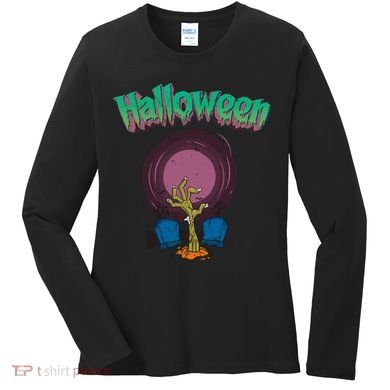 Halloween Alive Hand Women's Long Sleeve Shirt