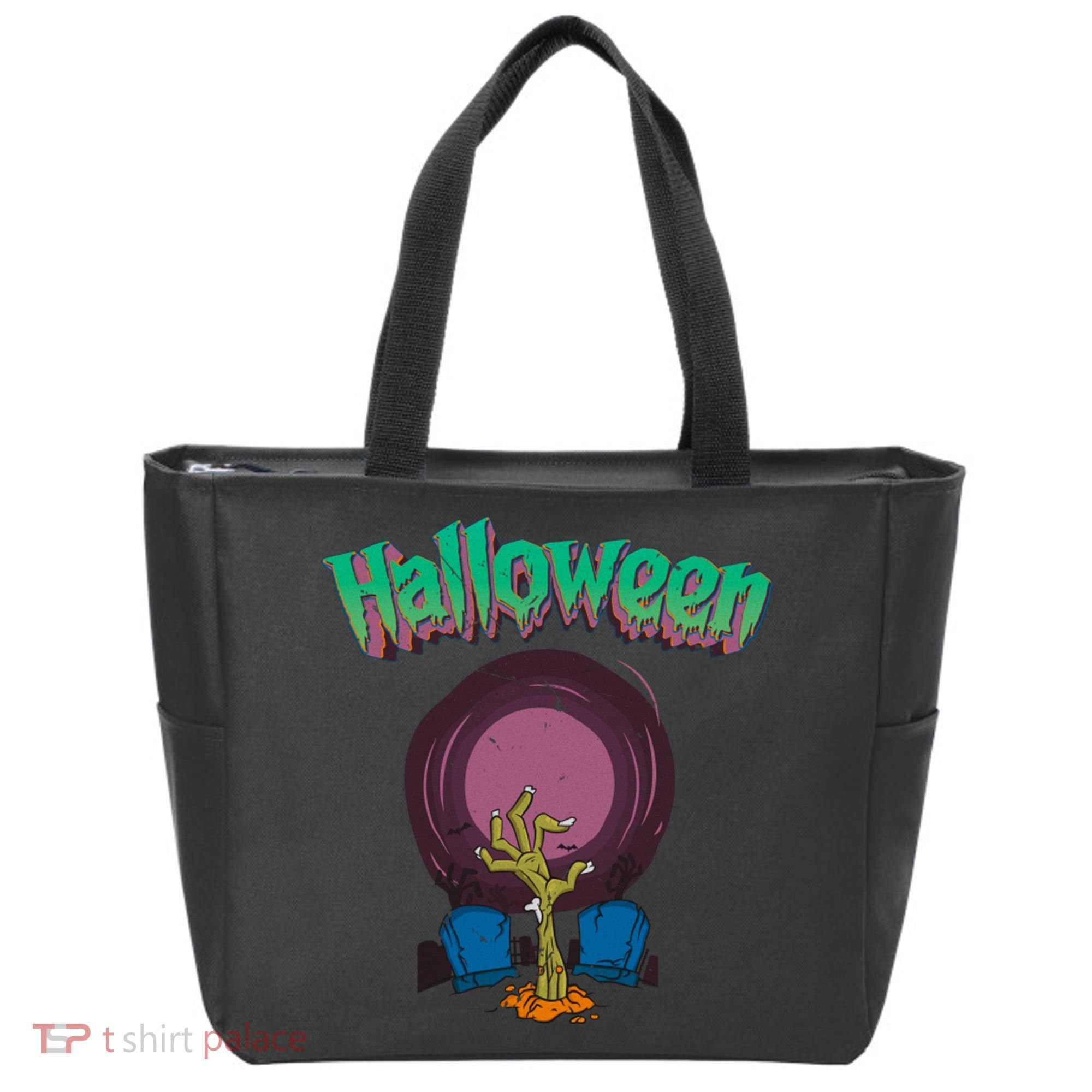 Halloween Alive Hand Tote Bag
