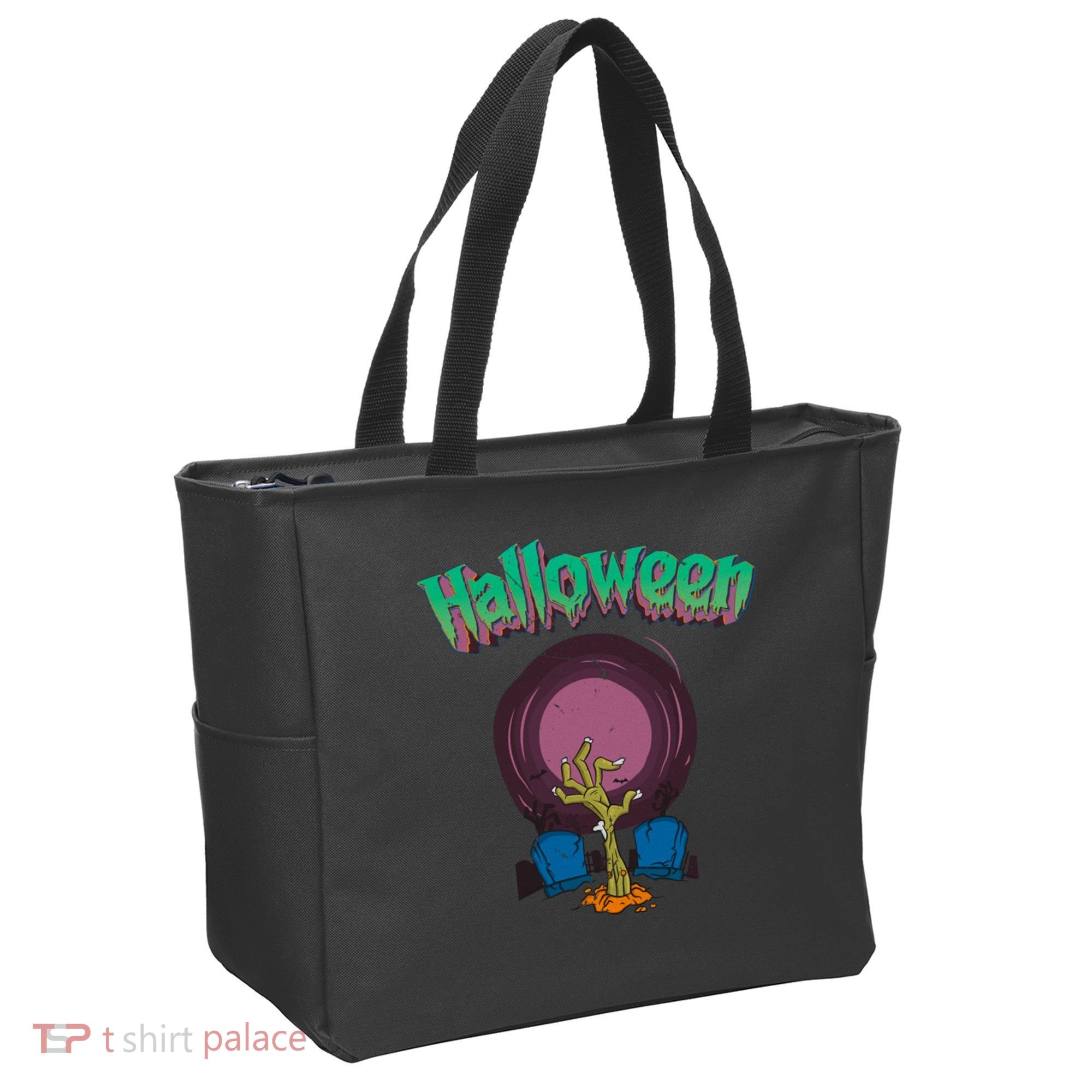 Halloween Alive Hand Tote Bag