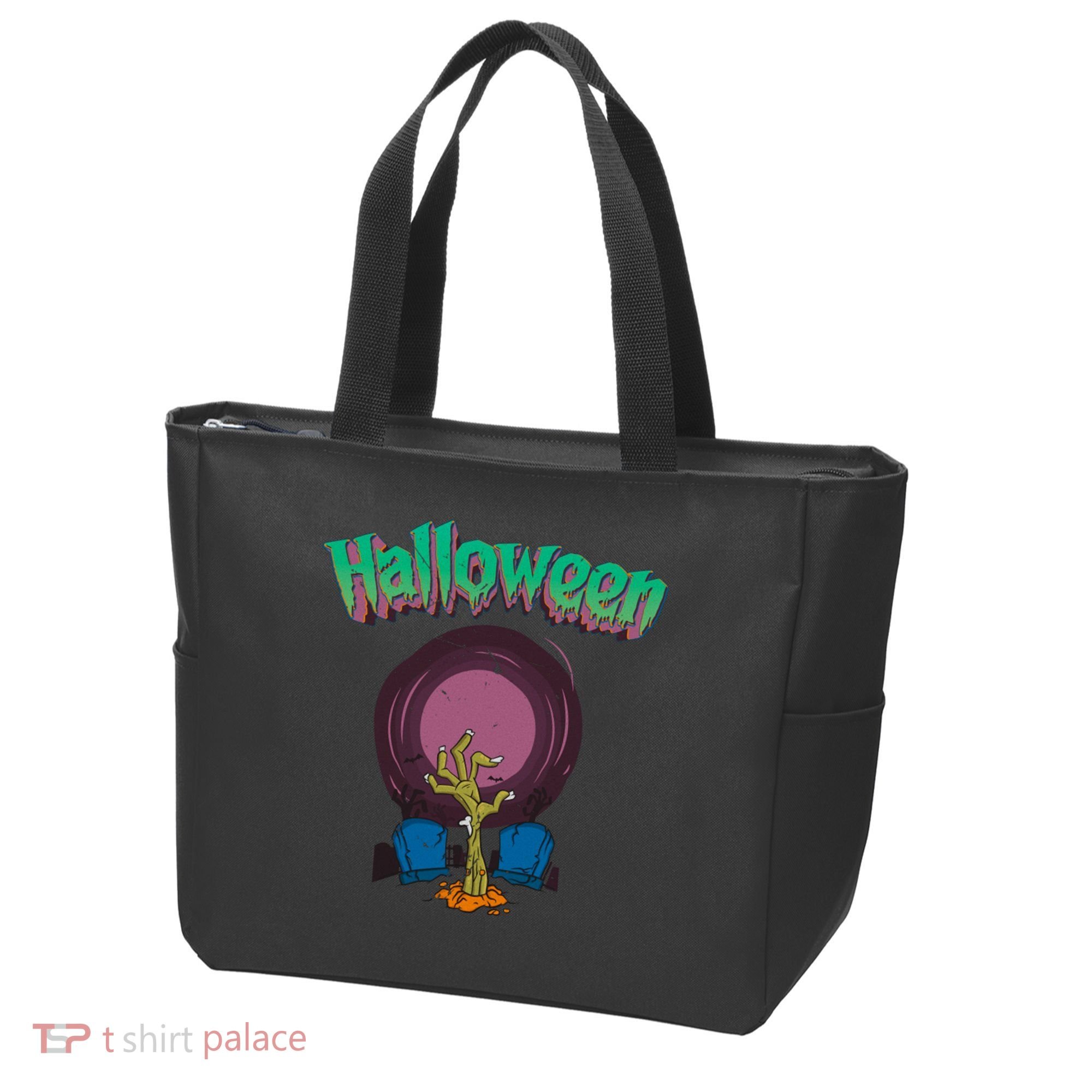 Halloween Alive Hand Tote Bag