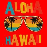 Hawaiian Aloha Hawaii Santa Hat thumb 1