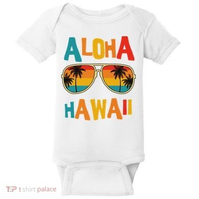 Hawaiian Aloha Hawaii Baby Bodysuit