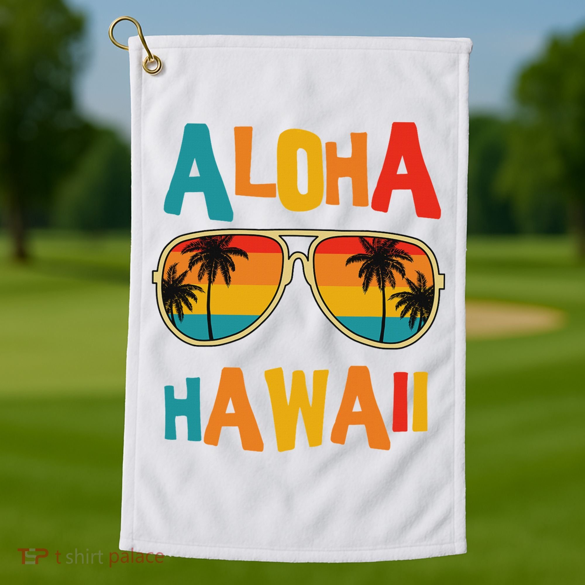 Hawaiian Aloha Hawaii Golf Towel