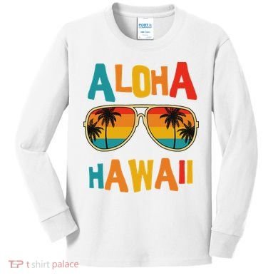 Hawaiian Aloha Hawaii Kids Long Sleeve Shirt